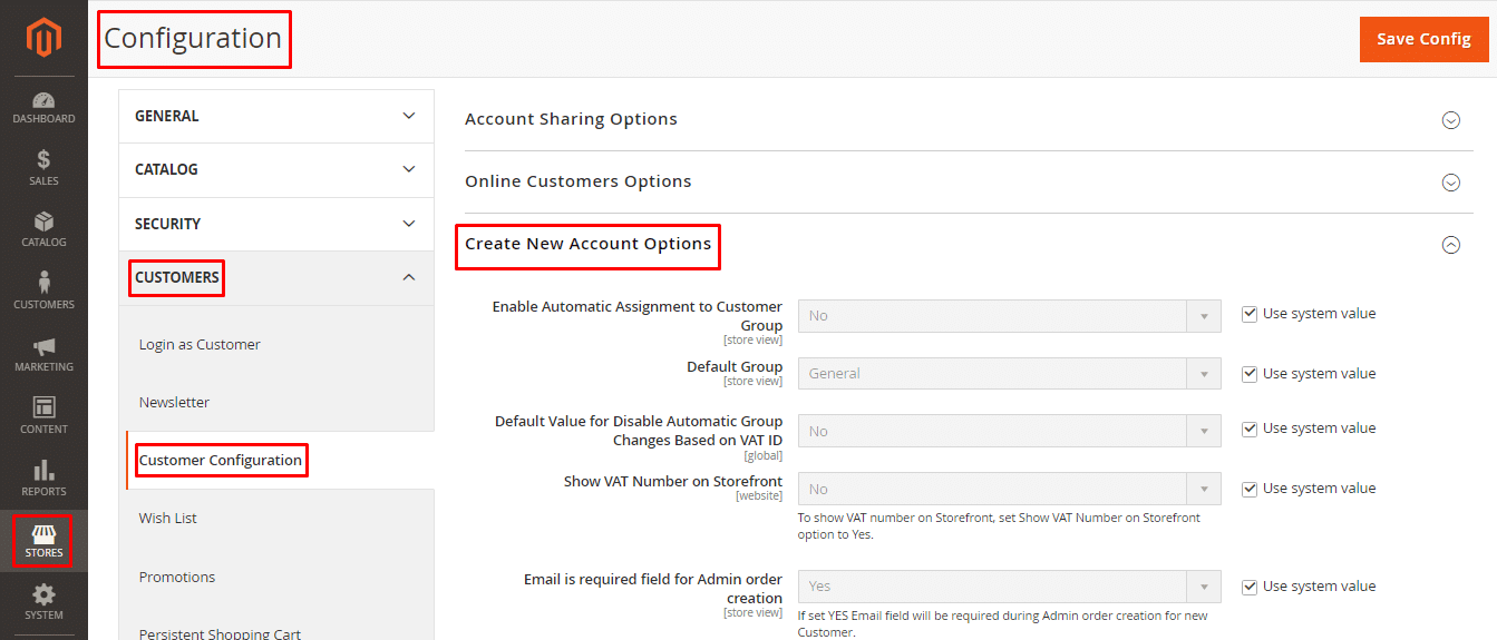 VAT ID configuration steps