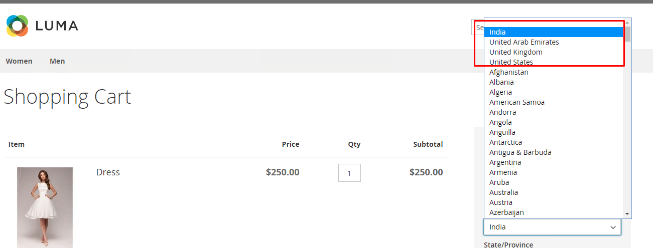 What the difference between Allowed Countries EU Countries Top Destinations in Magento - frontend What the difference between Allowed Countries EU Countries Top Destinations in Magento frontend