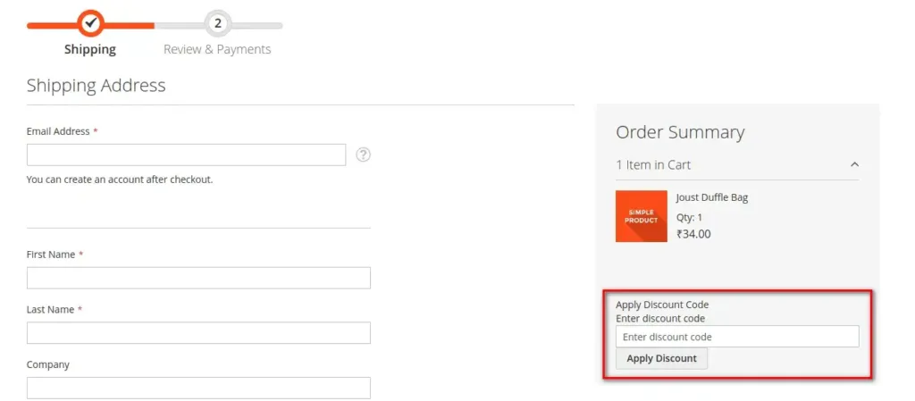 Move Apply Coupon to Sidebar in Magento 2 Checkout Page